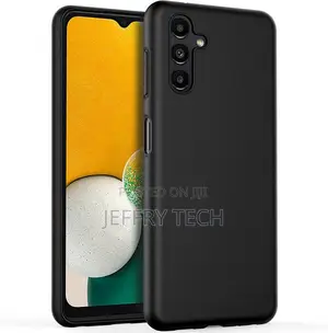 Samsung Galaxy A04S Case, Black Silicone Gel Phone Cover + S