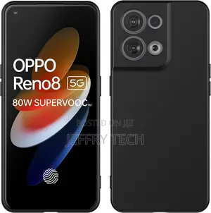 Oppo Reno8 5G Case - Thin Soft Silicone Gel Case Cover (BLAC