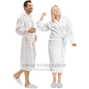 Fashion Mens Fleece Bathrobe Long Shawl Collar Plush Robe