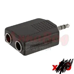 3.5mm Stereo Plug To 2x6.35mm Mono Jack Audio Adapter 2-way