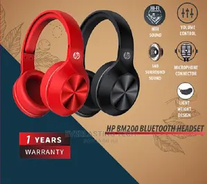 HP Red Bluetooth Headset Bm200