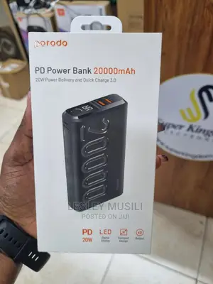 Porodo Portable Power Bank 20000mah(20W)