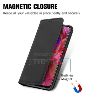OPPO A17 Luxury Case Leather Smooth Wallet Funda