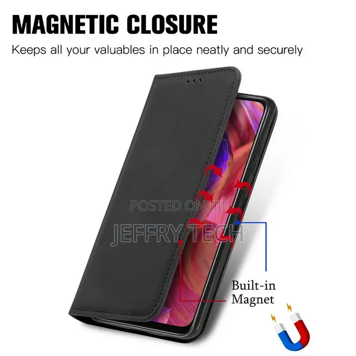 OPPO A17 Luxury Case Leather Smooth Wallet Funda