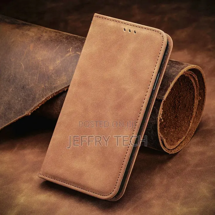 OPPO A17 Luxury Case Leather Smooth Wallet Funda