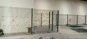Godowns Partition With Anti-Climb Mesh Fence