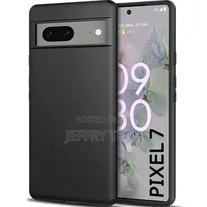 Soft Silicon Back Cover Case for Google Pixel 7 (Matte Black