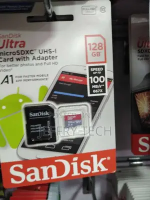 Sandisk 128GB Class 10 Microsdxc Memory Card With Adapter