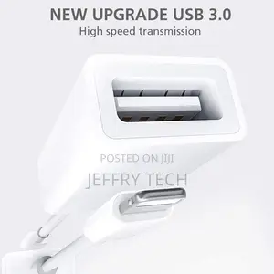 USB Female OTG Connector Adapter Cable for Apple iPhone Ipa
