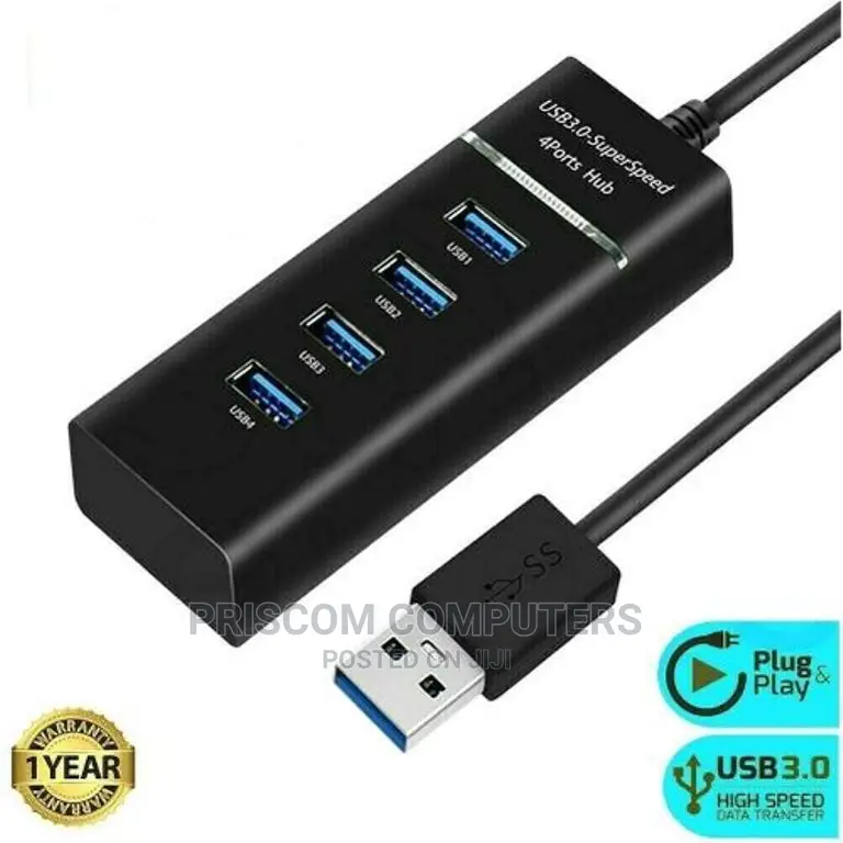 4 Port USB Unique Multi Hub Expansion Splitter