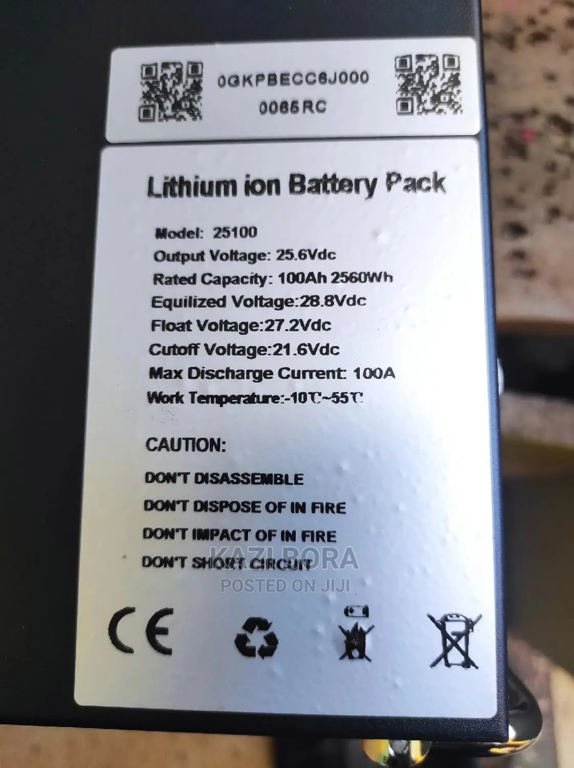 24v/100ah Lithium Ion Solar Battery