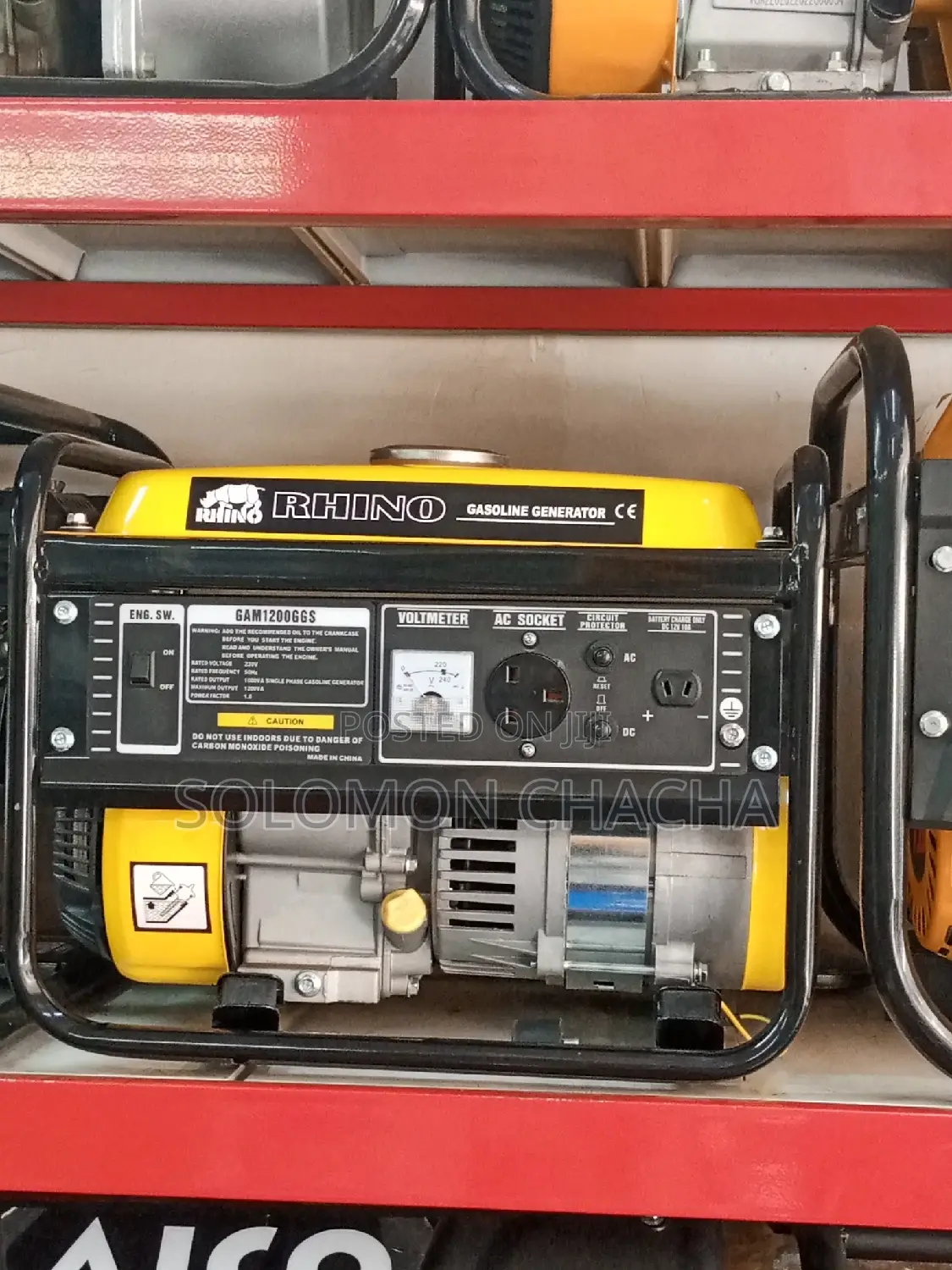 Rhino 1.5kva Gasoline Generator