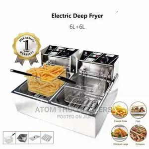 Electric Double Deep Fryer Double