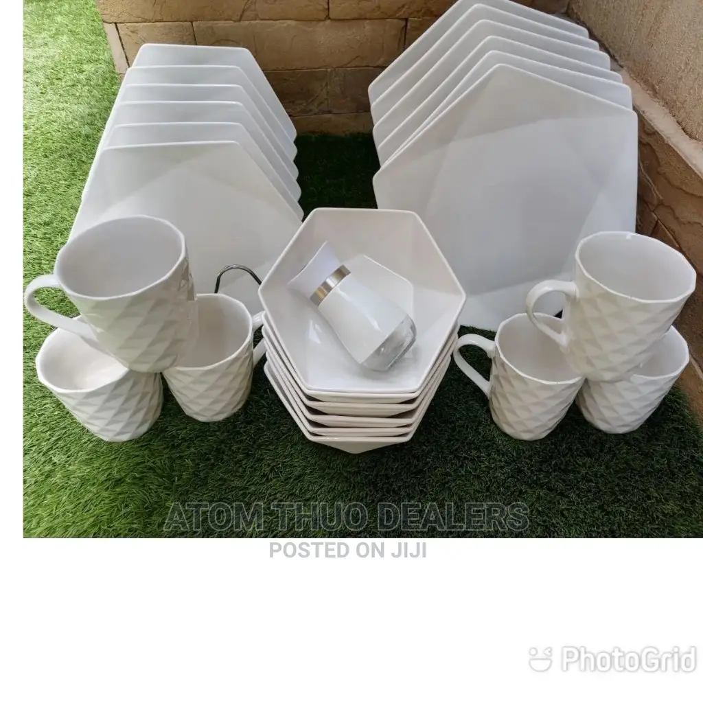 24pcs Hexagonal Dinner Set .