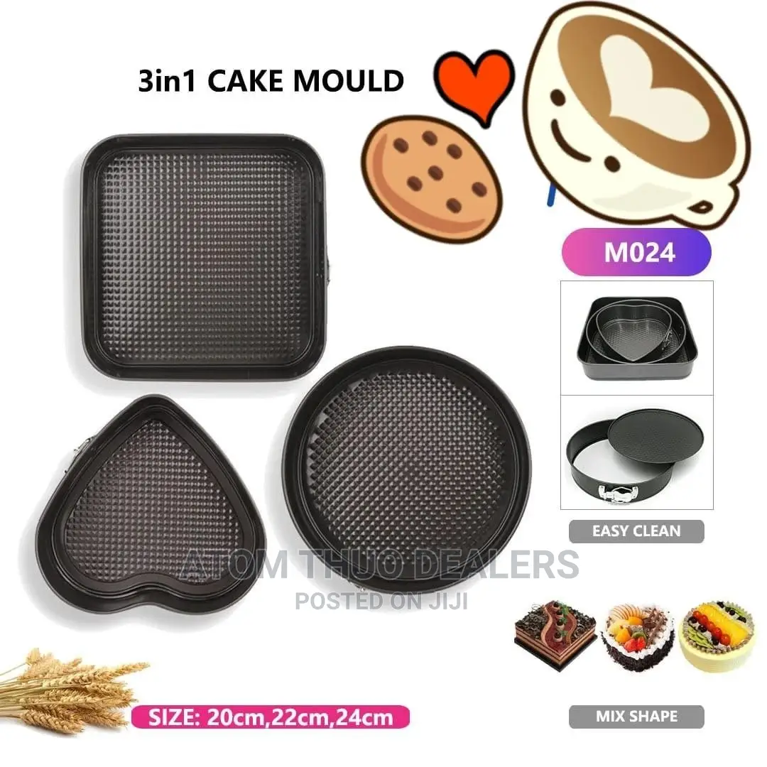 3pcs Shape Cake Mould .