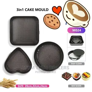 3pcs Shape Cake Mould .
