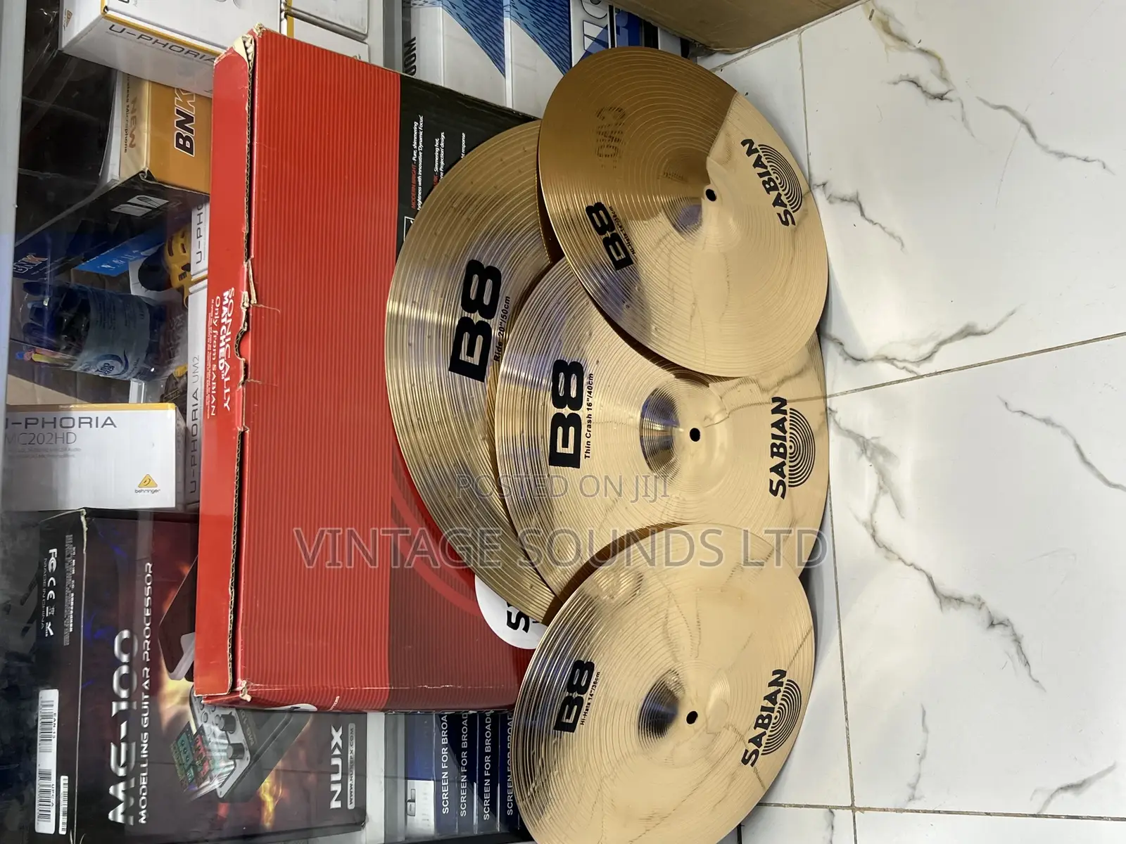 Sabian B8 Drumset Cymbals Complete Set ( Bronze)