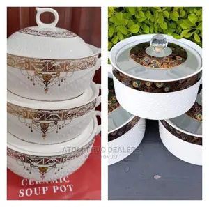 Set Of 3 Soup Pots