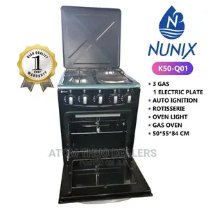 Nunnix Standing Cooker 3gas 1 Electric. Gas Oven