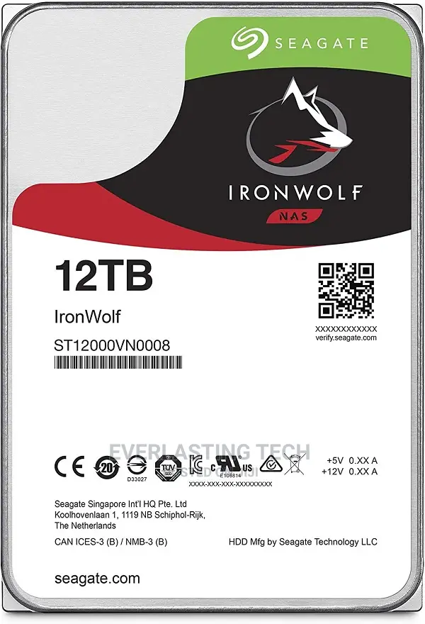 SEAGATE 12TB Ironwolf NAS Hard Drives