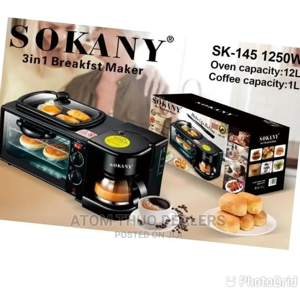 *3in1 Sokany Breakfast Maker* Available