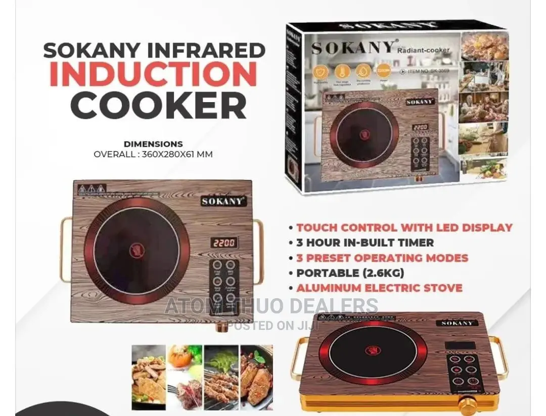 *Single Plate Halogen Induction Electric Cooker