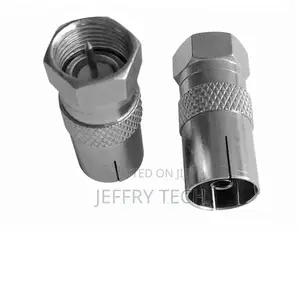 F Male to Coax RF Coaxial Female Plug Tv Adapter
