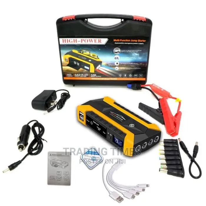 Multi Function Jump Starter With Air Compressor Pump.