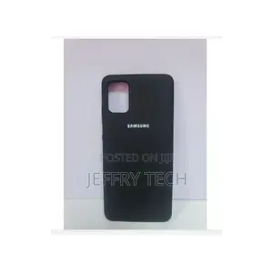 Samsung A71 Silicone Back Case - Black