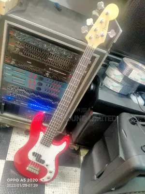 Fender Red Bass Guitar