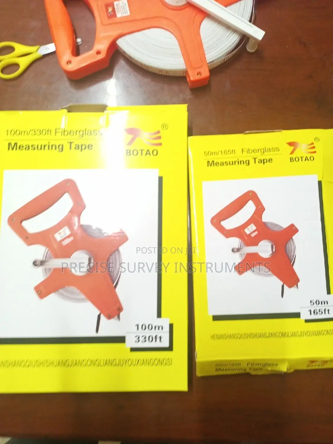 Fiberglass Tape Measure (With Handles 50m ,100m Available)