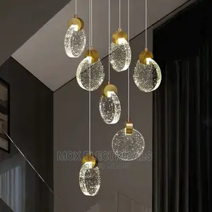 Led Glass Staircase Pendant