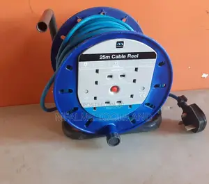 Extension Cable Reel -25m Heavy Duty 4 Sockets Genuine Ex-Uk