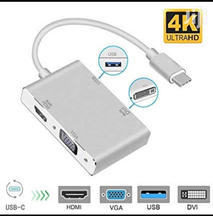 Type C to 4 in 1 Adapter