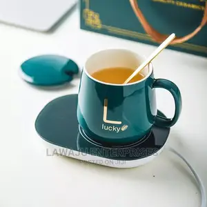 Valentines Luxury Cup, Lid, Spoon Warmer Gift Set