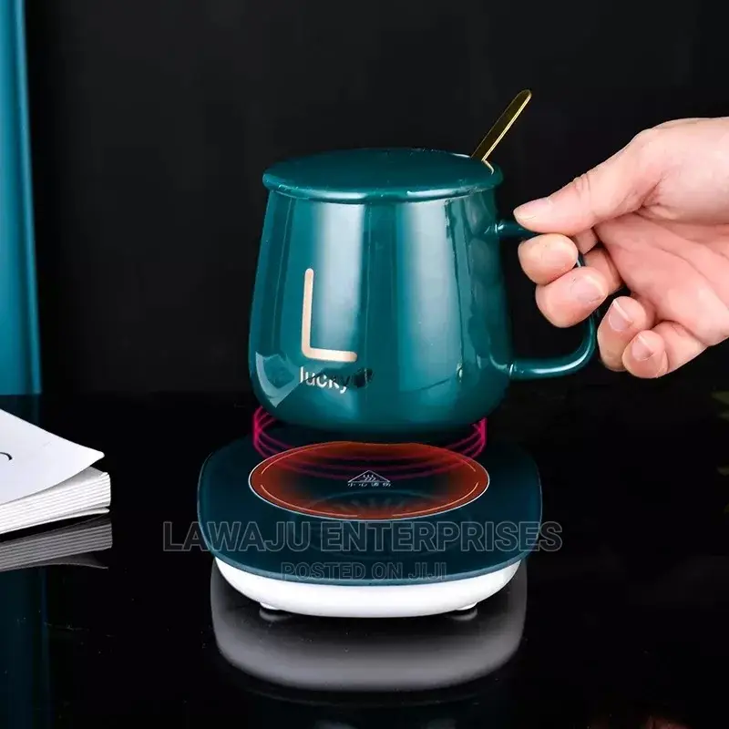 Valentines Luxury Cup, Lid, Spoon Warmer Gift Set
