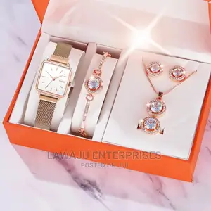Valentines Quartz Watch Ladies Gift Set