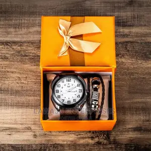 Valentine's Men's Watch Bracelet Gift Set