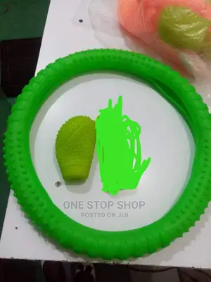 Green Silicone Steering Cover With Knob Cover