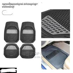 Car Mats 5pcs With Silver Non Slip Patch