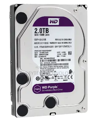 Wd Purple 2tb 5400rpm 64mb Cache 3.5" Surveillance Hard Drive