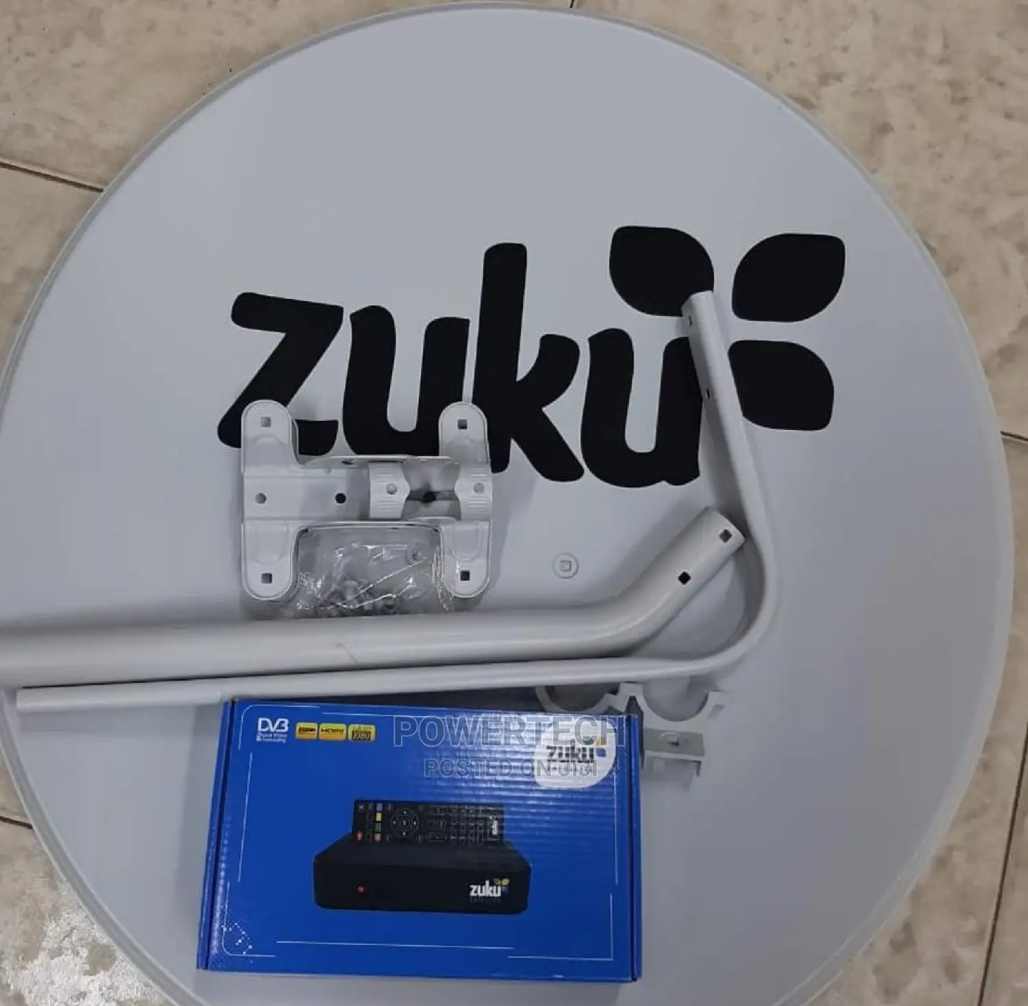Complete Zuku Decorder+ Dish.
