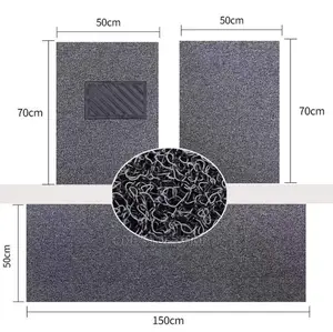 Grey Spaghetti Car Coil Mat 310*60cm (Roll)