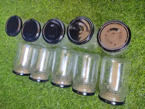 A Box of 46 Spice Jars -380ml With Lids