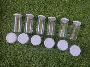A Dozen 250ml Paragon Long Spice Jars - With White Lids