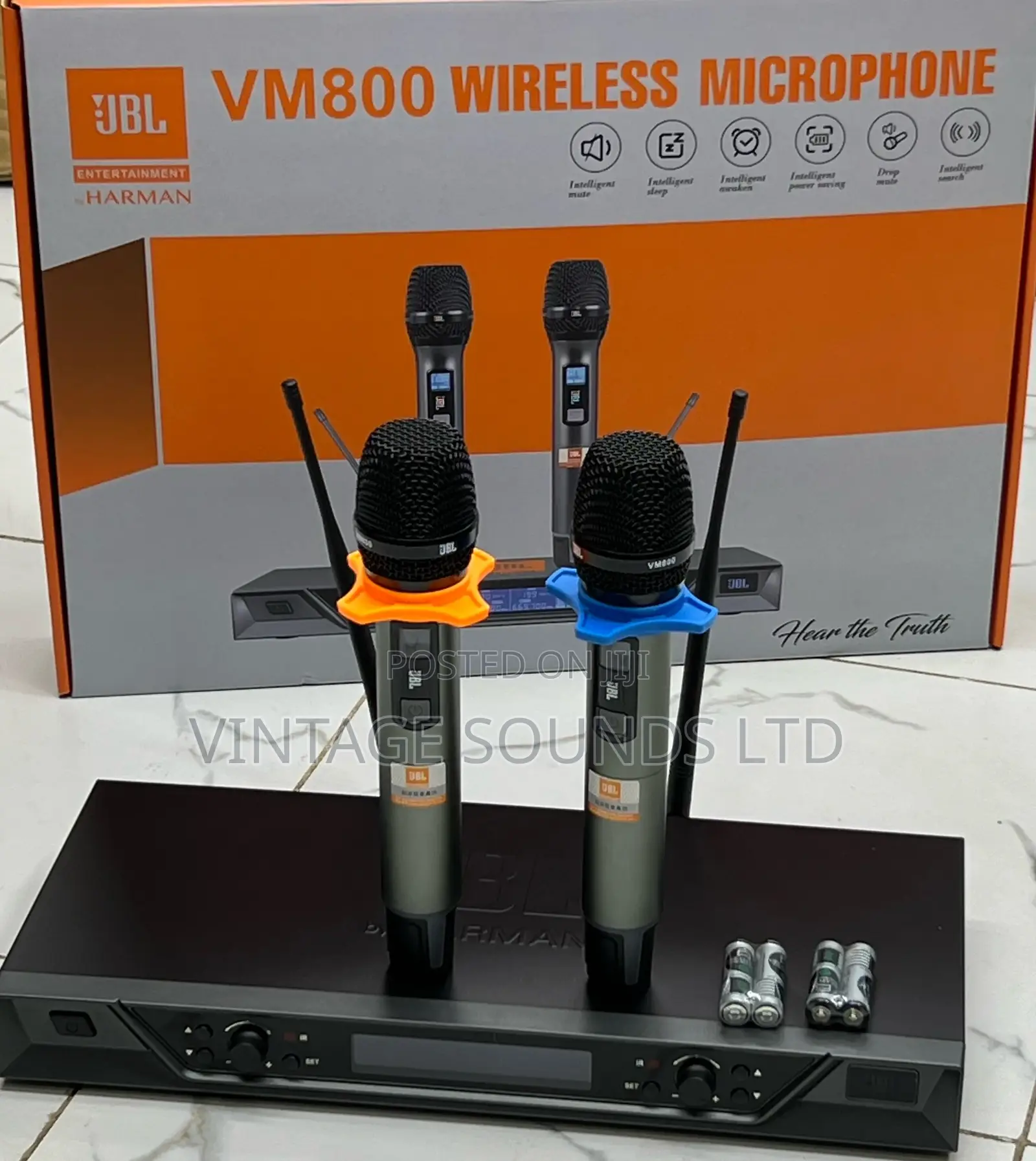 JBL VM800 Uhf Professional Wireless Microphone System