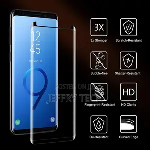 Tempered Glass Screen Protector for Samsung Galaxy S9 - Bla