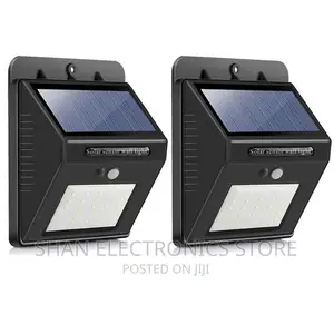 25 Led Solar Powered Led Wall Light With Pir- Pack of 2