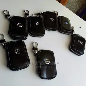 Different Car Models Branded Leather Keyless Pocket Pouch