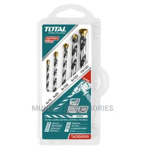 TOTAL 5pcs Concrete Drill Bit Set Masonry